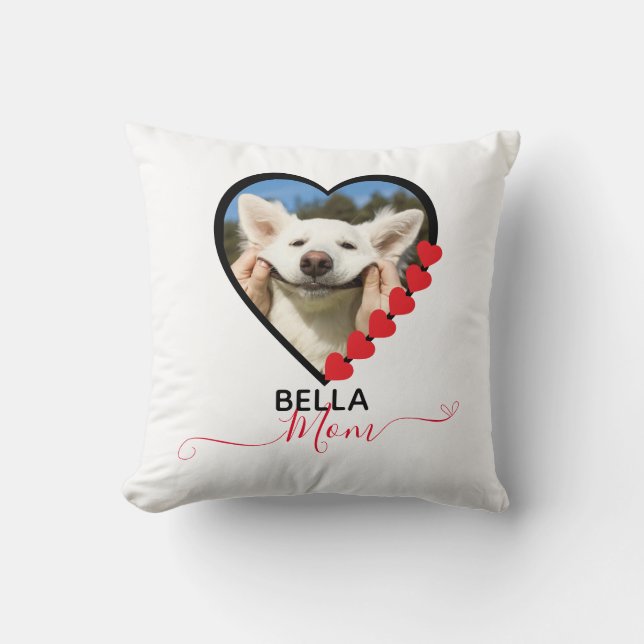 Hunde Mama Custom Pet Foto Hund Lover Kissen (Vorderseite)