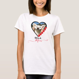 Hunde Mama Custom Pet Foto Hund Lover T-Shirt
