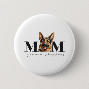 Hunde Mama DEUTSCHE SCHEPHERD DOG Klassischer T - Button