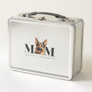 Hunde Mama DEUTSCHE SCHEPHERD DOG Klassischer T - Metall Brotdose