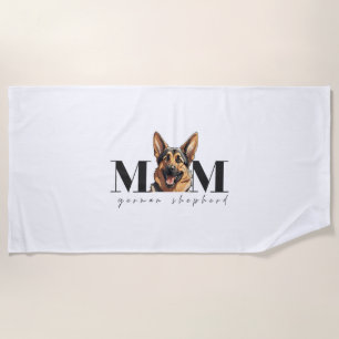 Hunde Mama DEUTSCHE SCHEPHERD DOG Klassischer T - Strandtuch