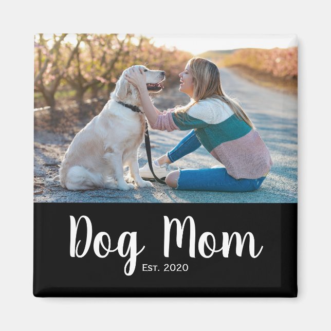 Hunde-Mama-Etabliert-Foto-Geschenk-Magnet Magnet (Vorne)