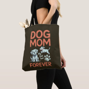 Hunde-Mama für immer süßes Welpen-Design Tasche
