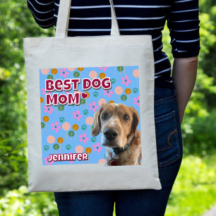 Hunde Mama Geschenk, Personalisiertes Foto Muttert Tragetasche