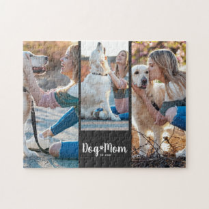 Hunde-Mama hat modernes Skript Schwarz 3 Foto eing