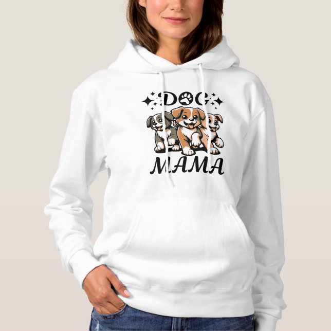 Hunde Mama Hoodie (Vorderseite)