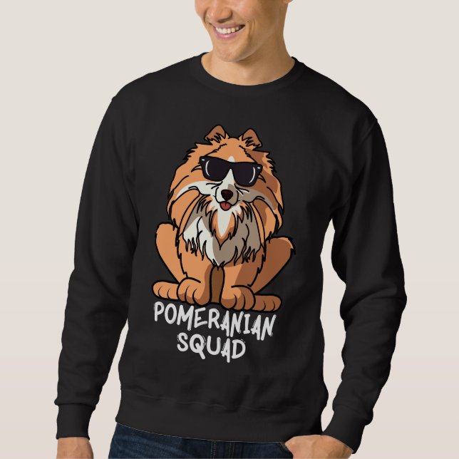 Hunde Mama Hund Vater Liebe R Funny Spitz Squad Sweatshirt (Vorderseite)