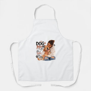 Hunde-Mama-Küchenschürze – Hübsche Hundeliebhaber- Schürze