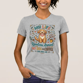 Hunde-Mama-Leben lustiges Design T-Shirt