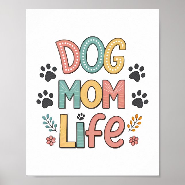 Hunde-Mama-Leben - Pawsitiv Perfekte Kollektion Poster (Vorne)