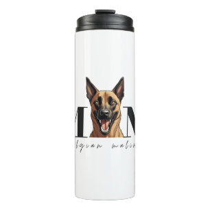 Hunde Mama MALINOIS Klassischer T - Shirt Thermosbecher