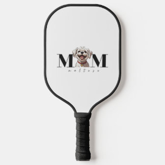 Hunde Mama MALTESE Klassischer T - Shirt Pickleball Schläger