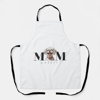 Hunde Mama MALTESE Klassischer T - Shirt Schürze