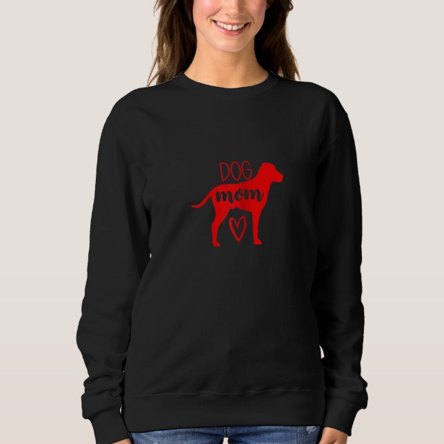 Hunde Mama Mama Hund Welpen Hunde Labrador Päws Sweatshirt (Vorderseite)