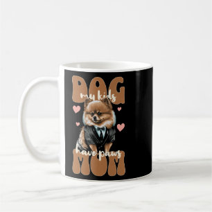 Hunde Mama meine Kinder haben Paare Spitz Kaffeetasse