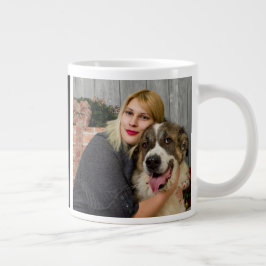 Hunde-Mama Modernes Foto Jumbo-Tasse