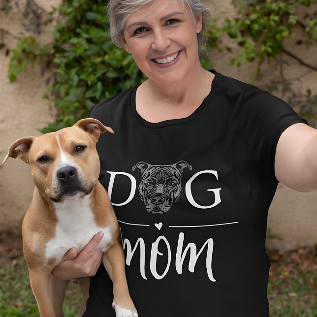 Hunde Mama Niedlich American Pit Bull Terrier T-Shirt (american pit bull dog mom)