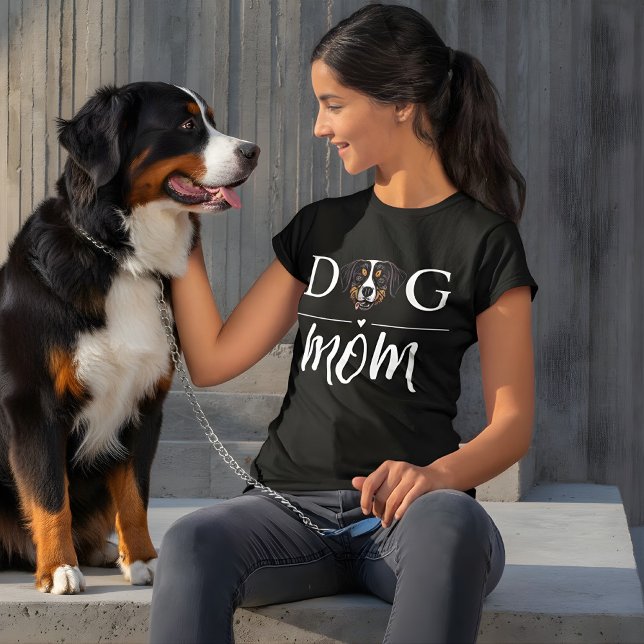 Hunde Mama Niedlich Berner Gebirge T-Shirt (bernese dog mom shirt)