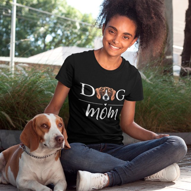 Hunde Mama Niedlicher Beagle T-Shirt (Von Creator hochgeladen)