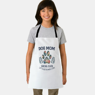 Hunde Mama Paw Floral Schürze