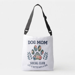 Hunde Mama Paw Floral Tragetaschen Mit Langen Trägern