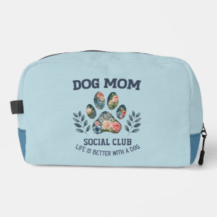Hunde Mama Paw Floral Waschbeutel