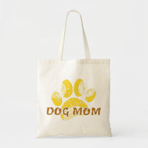 Hunde Mama Paw Sonnenblume Zeichnend Tragetasche