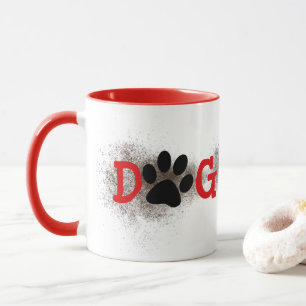 Hunde-Mama Pawprints mit Dirt Tasse