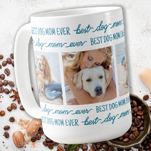 Hunde MAMA Personalisiert 4 Fotos für Haustiere Kaffeetasse