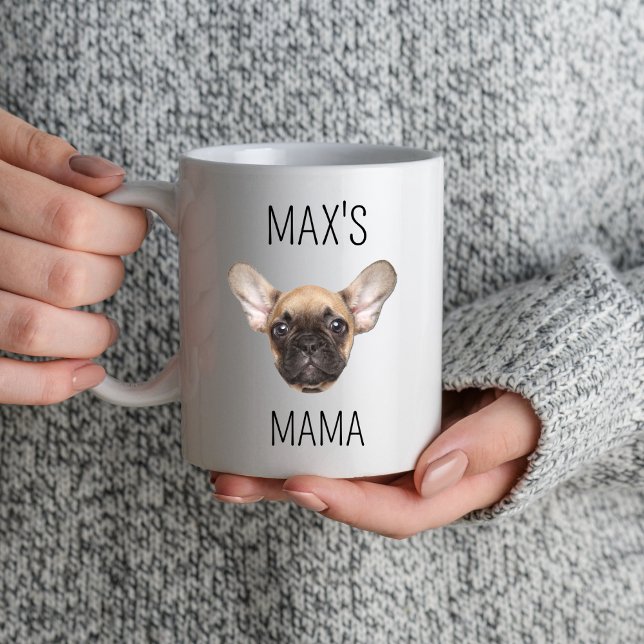 Hunde Mama Personalisiert Name Gesicht Mama Mutter Tasse (Von Creator hochgeladen)