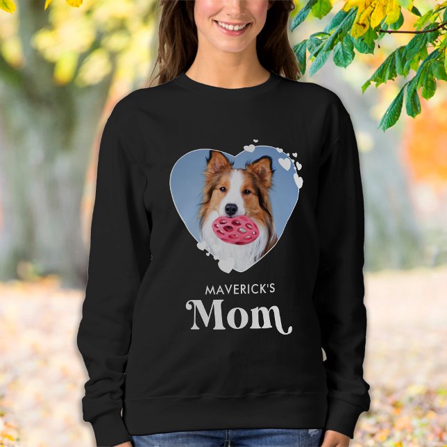 Hunde MAMA Personalisiertes Haustier Foto Herzstüc Sweatshirt (Von Creator hochgeladen)