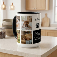 Hunde-Mama-Pfotenabdruck Acht Fotos Benutzerdefini