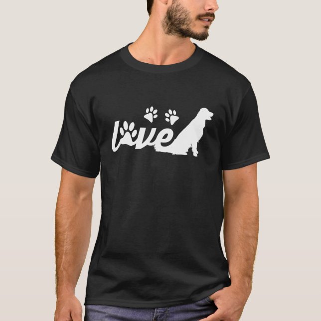 Hunde Mama Vater Hausbesitzer Liebe Neufundland D T-Shirt (Vorderseite)