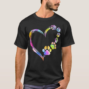 Hunde Mama Vater Welpe Liebe Hunde Pfoten Hörgeräu T-Shirt
