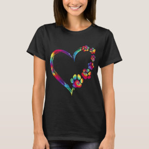 Hunde Mama Vater Welpe Liebe Hunde Pfoten Hörgeräu T-Shirt