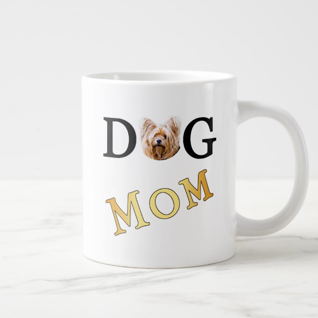 Hunde Mama Yorkie Ownership Jumbo-Tasse (Rechts)