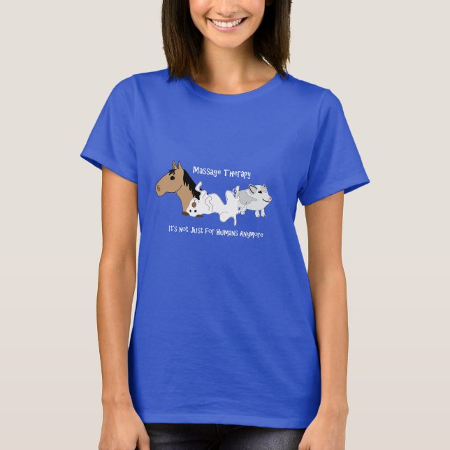 Hunde- Massage-Therapie-T - Shirt - weißer (Vorderseite)