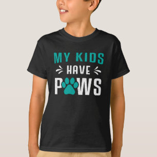 Hunde meine Kinder haben Pfoten Hunde Welpen Haust T-Shirt
