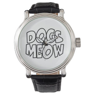 Hunde Meow Armbanduhr