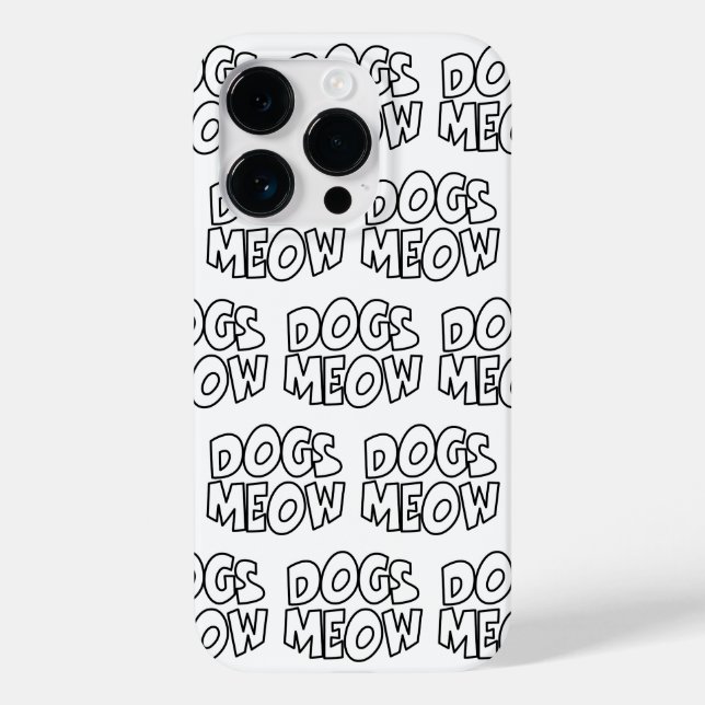 Hunde Meow Case-Mate iPhone 14 Pro Hülle (Rückseite)