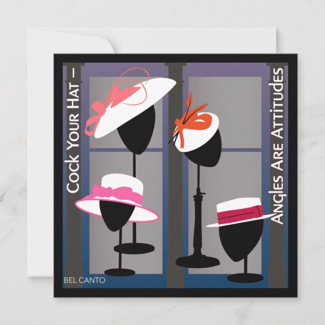 Hunde mit Einstellung zur Einladung (Vorderseite)