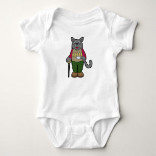 Hunde mit Kaffee-Cup Baby Strampler
