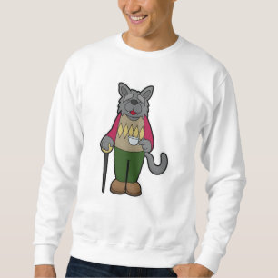 Hunde mit Kaffee-Cup Sweatshirt