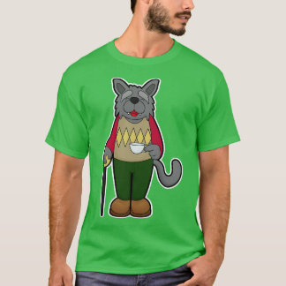 Hunde mit Kaffee-Cup T-Shirt