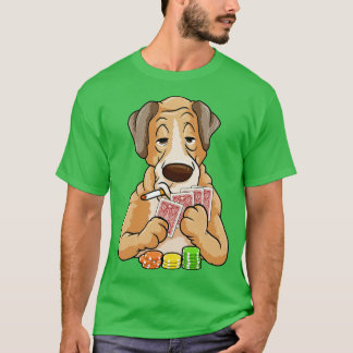 Hunde mit Karten und Chips T-Shirt