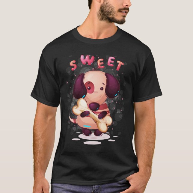 Hunde mit Knochen T-Shirt (Vorderseite)