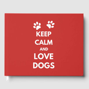 Hunde mit Liebe und Ruhe behalten Gästebuch
