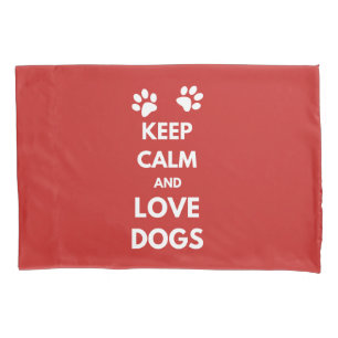 Hunde mit Liebe und Ruhe behalten Kissenbezug
