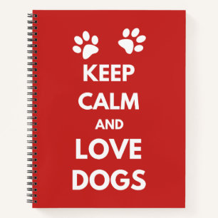 Hunde mit Liebe und Ruhe behalten Notizbuch