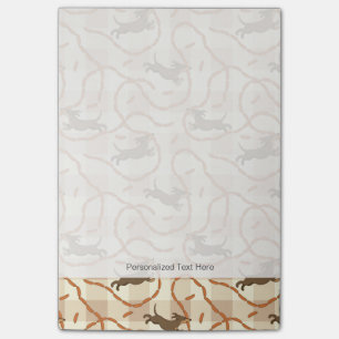 Hunde mit Würstchen im Hintergrund Post-it Klebezettel